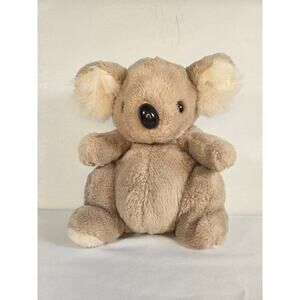 Vintage 1979 Daekor Light Brown And White Pot Bellies Koala Bear Plush